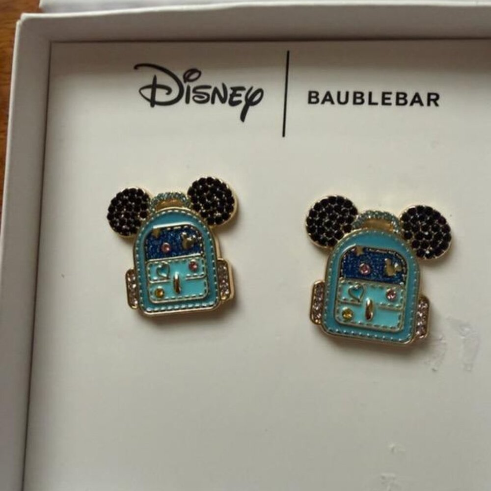 Disney x BaubleBar Mickey Mouse Backpack Stud Earrings,